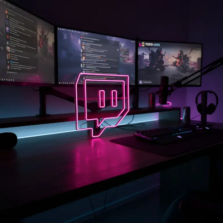 [-] Twitch Cartel Neon Led 30 Cm Deco