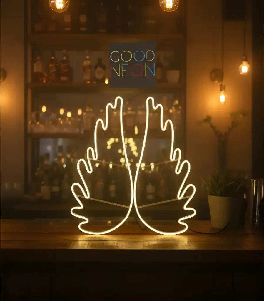 Alas Simples Neon Led 70x70 Cm Deco Fiesta Alas Neon