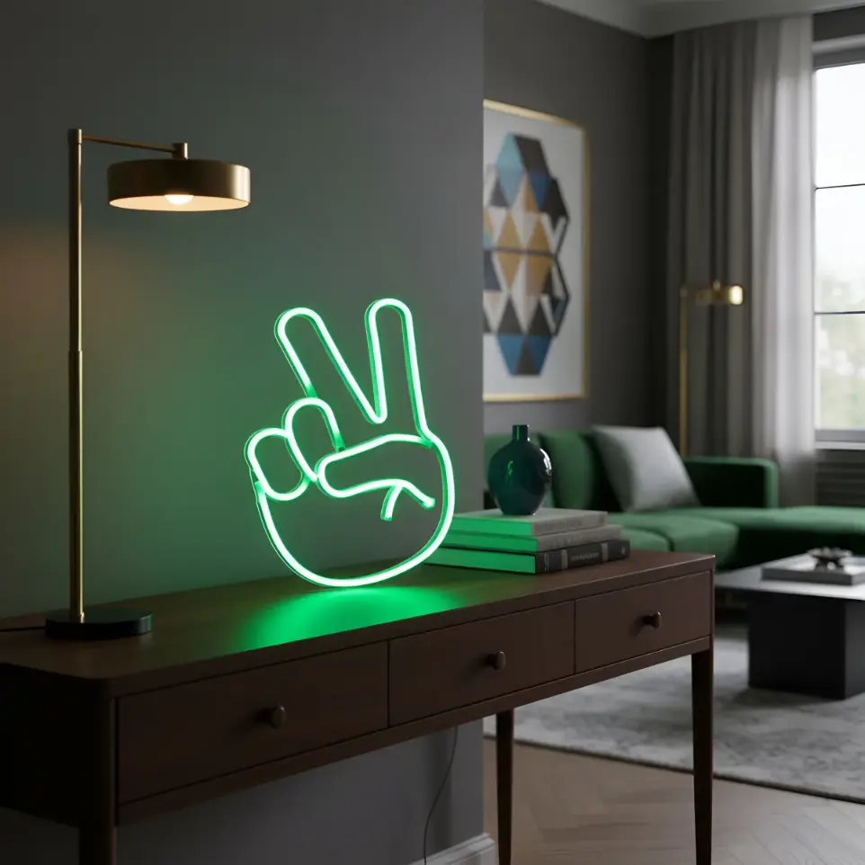 Cartel Emogi Victoria Cartel Neón Led 25*17 Cm Deco Iluminac