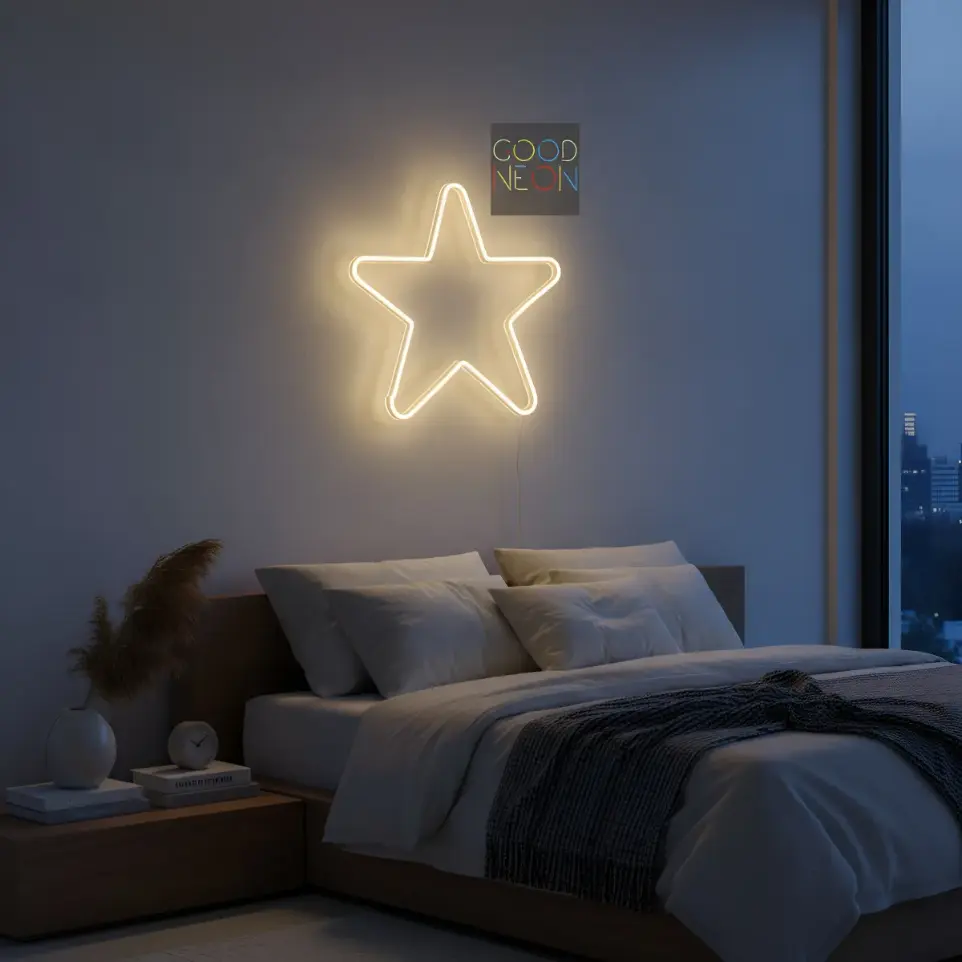 Cartel Estrella Neon Led 30 Cm Deco Iluminacion