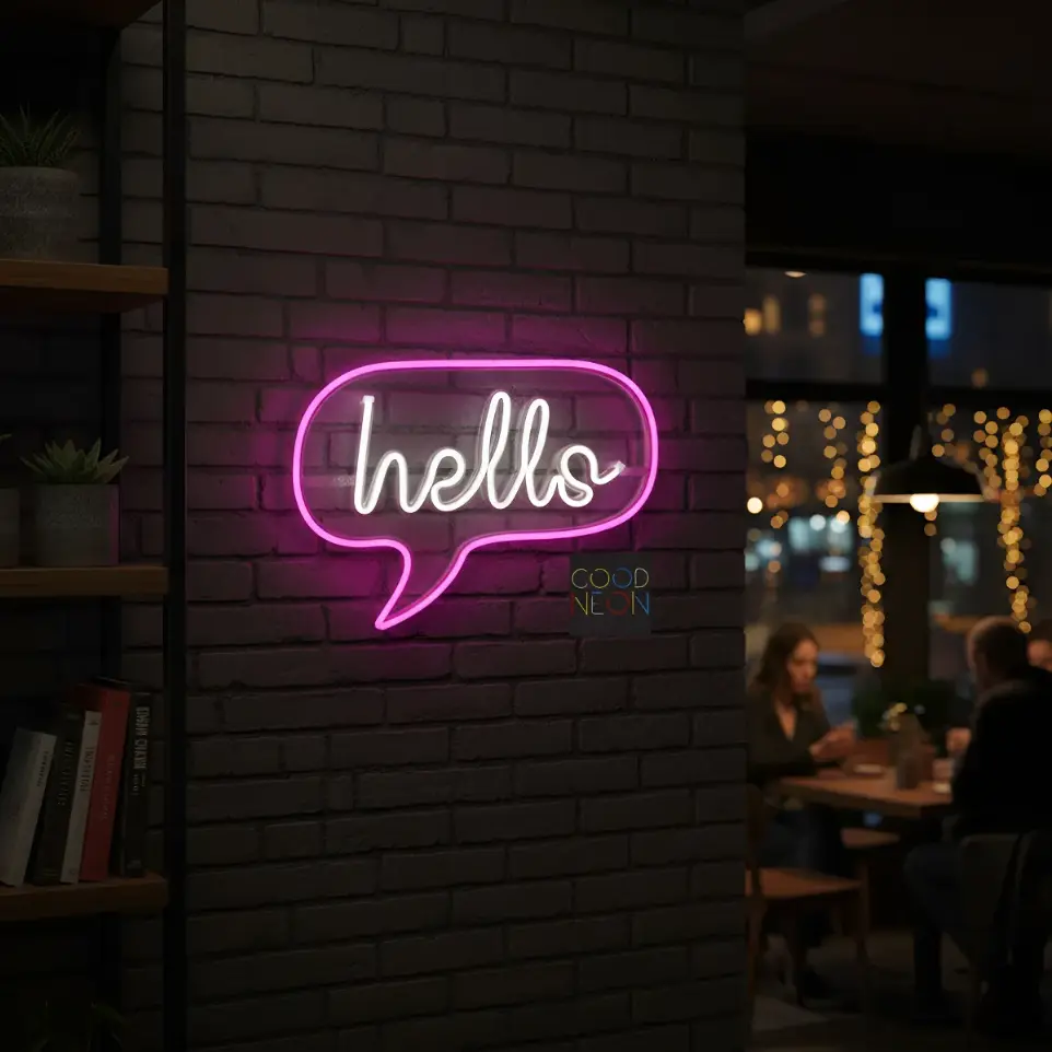 Cartel Hello Neon Led