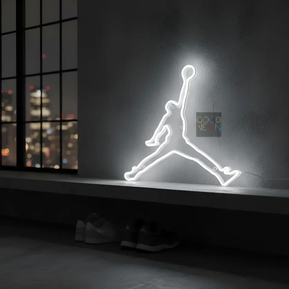 Cartel Jordan Neon Led 40 Cm Deco Iluminacion