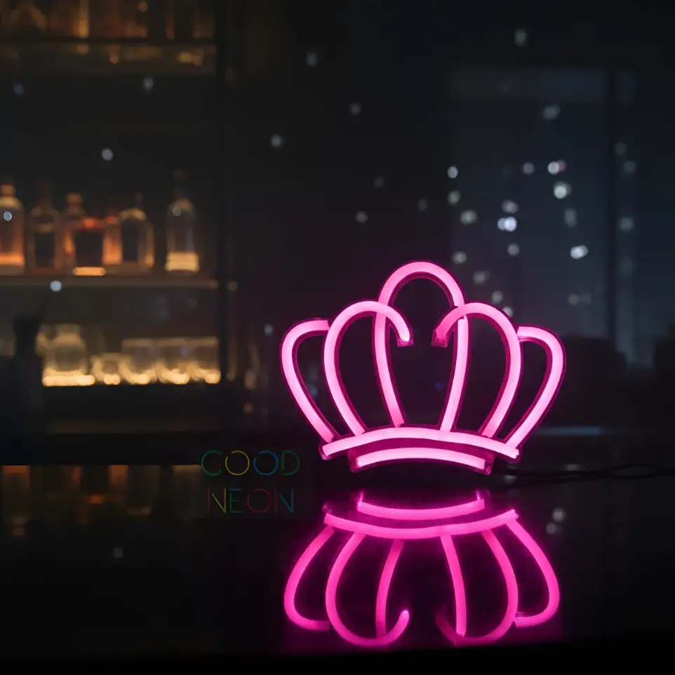 Cartel Neon Corona Mini 14x12cm Deco Fiesta Cotillon