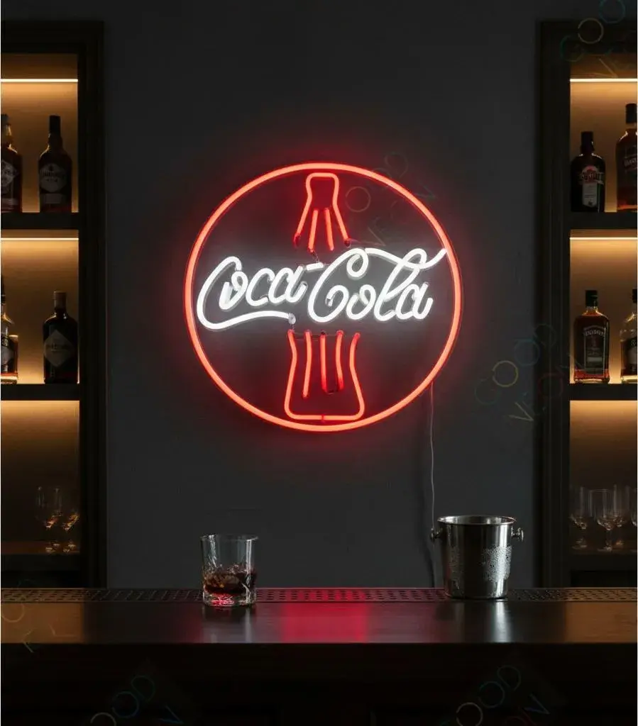 Cartel Neon Led Coca Cola
