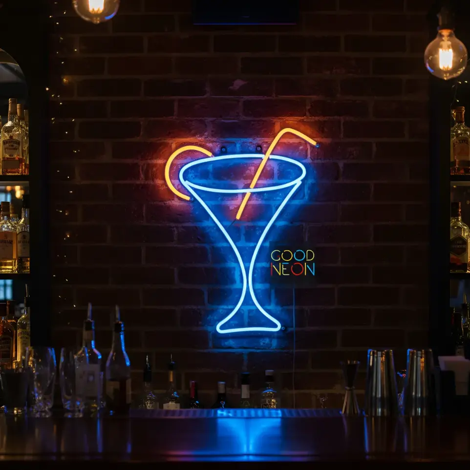 Cartel Neon Led Daikiri 30x23cm Deco Bar Tragos Drinks