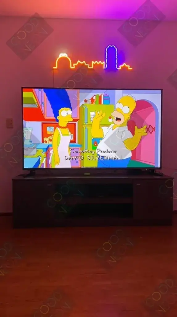 Cartel Neon Led Los Simpson