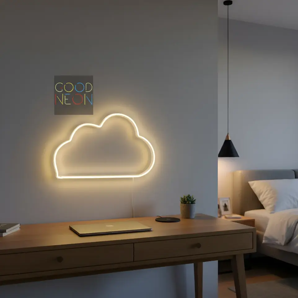 Cartel Nube  Neon Led 40x25cm Decoracion Iluminacion