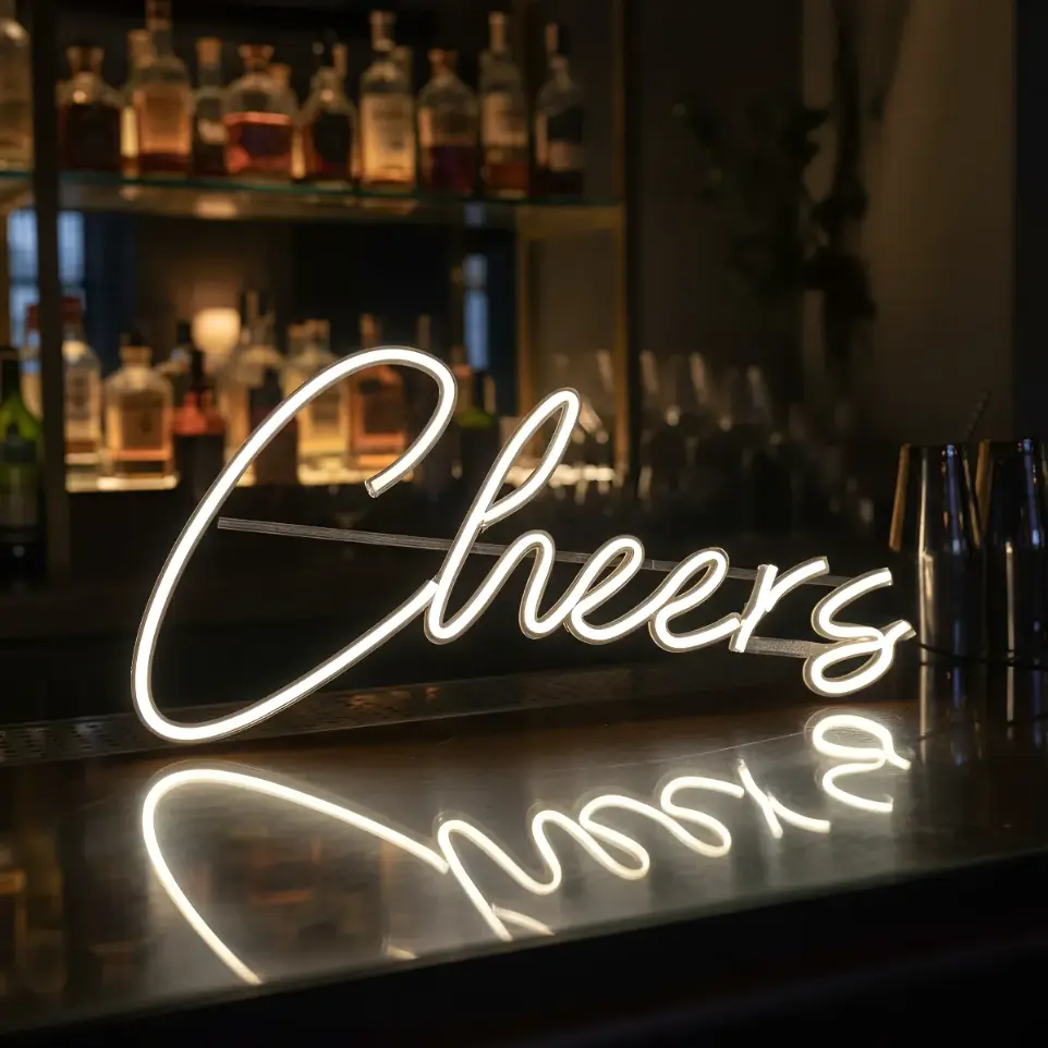 Cheers Cartel Neon Led Fiesta Decoracion Cotillon  55x27 Cm
