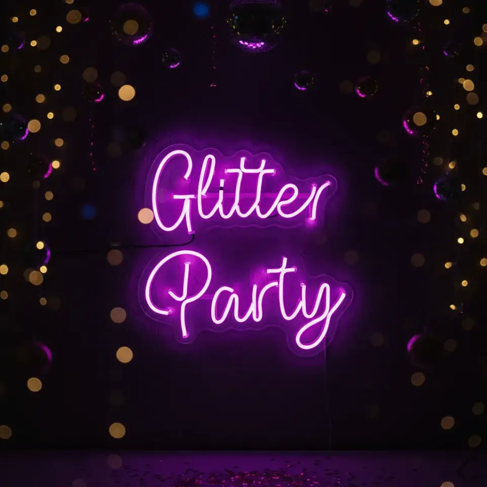 Glitter Party Cartel Neon Led