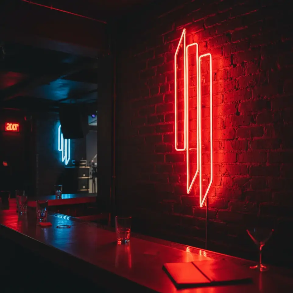 Neon Led Skrillex Logo