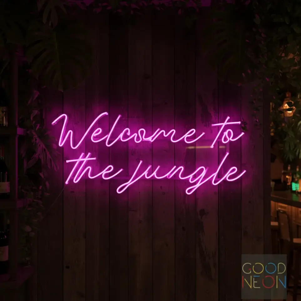 Welcome To The Jungle Cartel Neon Led